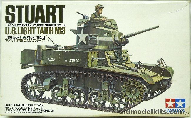 Tamiya 1/35 M3 Stuart US Light Tank, 3542 plastic model kit