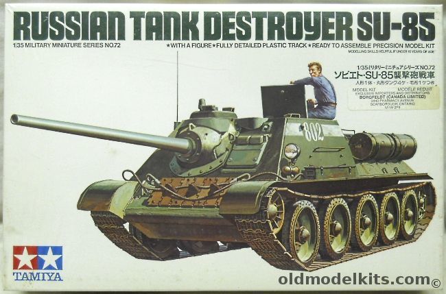 Tamiya 1/35 SU-85 Russian Tank Destroyer, 3572 plastic model kit