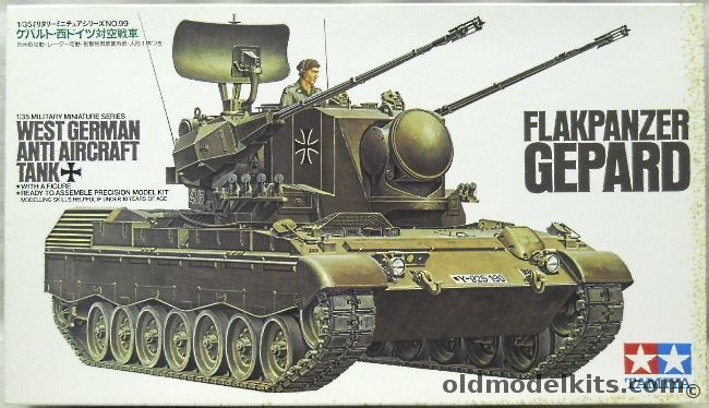 Tamiya 1/35 Flakpanzer Gepard Anti-Aircraft Tank, MM199 plastic model kit