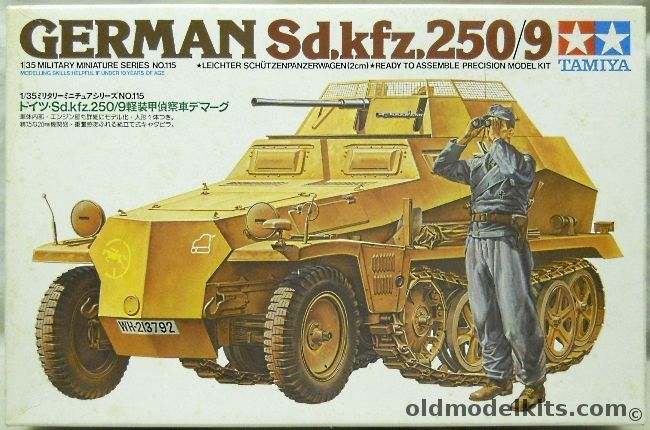 Tamiya 1/35 German Sd.Kfz.250/9 - Leichter Schutzenpanzerwagen - Panzer Divisions 116th / 23rd / 24th, MM115 plastic model kit