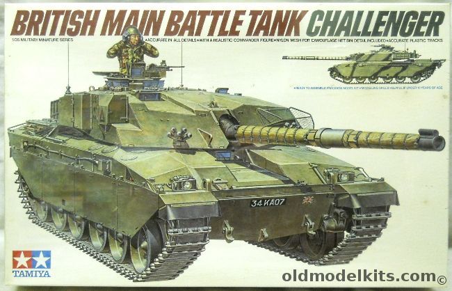 Tamiya 1/35 British Challenger Main Battle Tank (MTB), 3634 plastic model kit