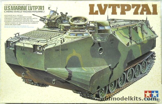 Tamiya 1/35 LVTP 7A1 US Marines, 3636 plastic model kit