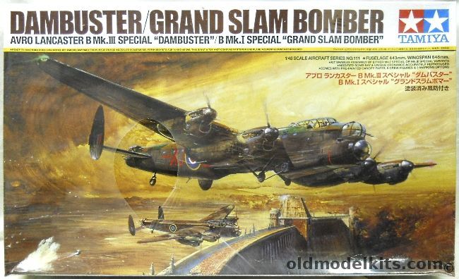 Tamiya 1/48 Lancaster BIII Dambuster or BI Grand Slam 22000lb Bomb, 61111 plastic model kit