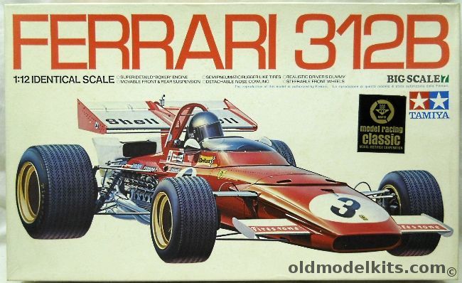 Tamiya 1/12 Ferrari 312B, BS1207 plastic model kit