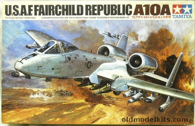 Tamiya 1/48 Fairchild Republic A-10A Thunderbolt II - USAF 355 TFW 333rd TFTS at Davis-Monthan AFB / Preproduction AF Systems Command No.6 Aircraft / Preproduction AFSC No.1 Aircraft / Factory Paint Before Standard Paint, MA123 plastic model kit