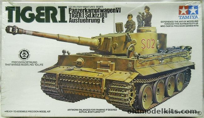 Tamiya 1/35 Panzerkampfwagen VI Tiger I Sd.Kfz. 181, MM-156A plastic model kit