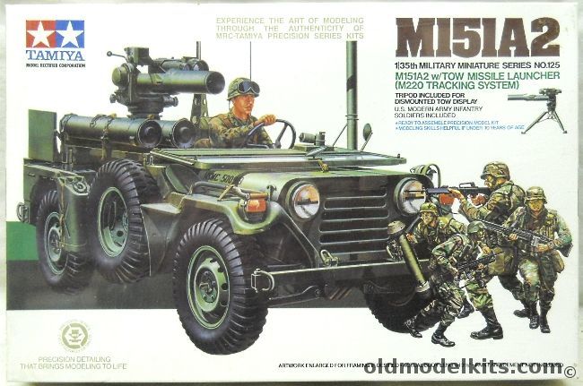 Tamiya 1/35 Ford M151A2 TOW MIssile, MM125 plastic model kit