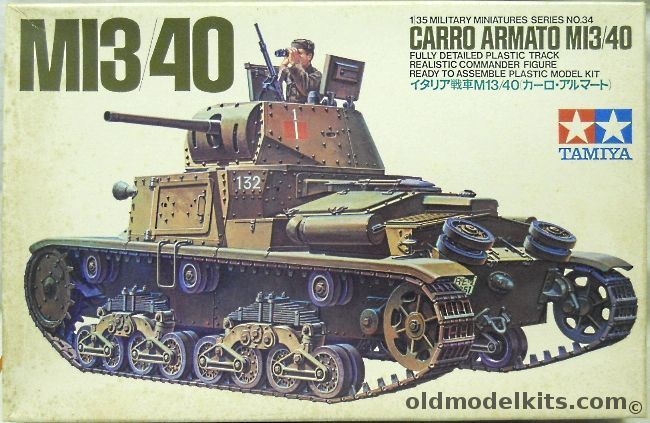 Tamiya 1/35 Carro Armato M13/40 Tank, MM134 plastic model kit