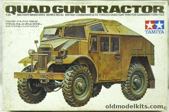 Tamiya 1/35 Quad Gun Tractor (Canadian Ford FGT), MM145 plastic model kit