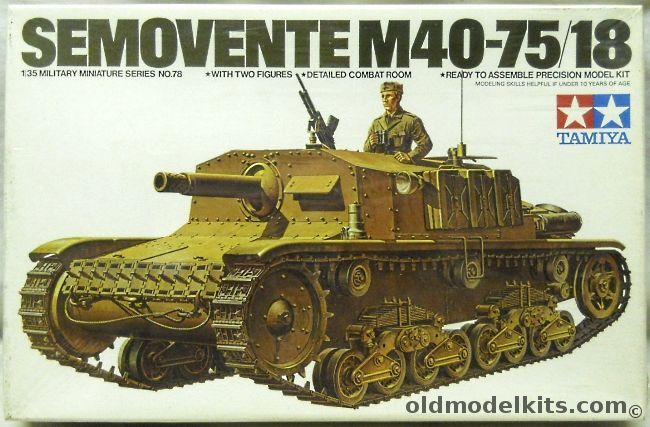 Tamiya 1/35 Semovente M40-75/18, MM178 plastic model kit