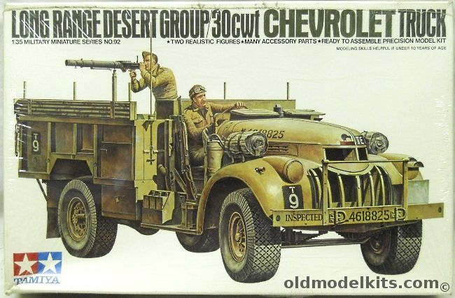 Tamiya 1/35 30cwt Chevrolet LRDG Truck Long Range Desert Group, 35092 plastic model kit