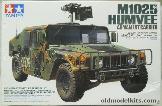 Tamiya 1/35 M1025 Humvee Armament Carrier, MM263 plastic model kit