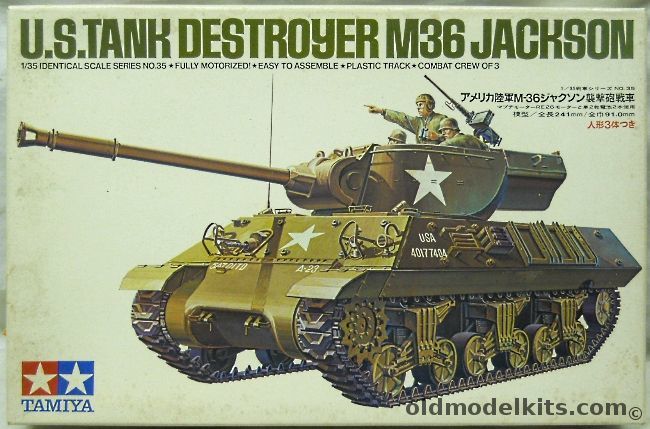 Tamiya 1/35 M36 Jackson Tank Destroyer Motorized, MT135 plastic model kit