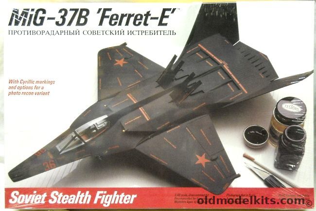 Testors 1/48 Mig-37B Ferret E - Soviet Stealth Fighter, 502 plastic model kit