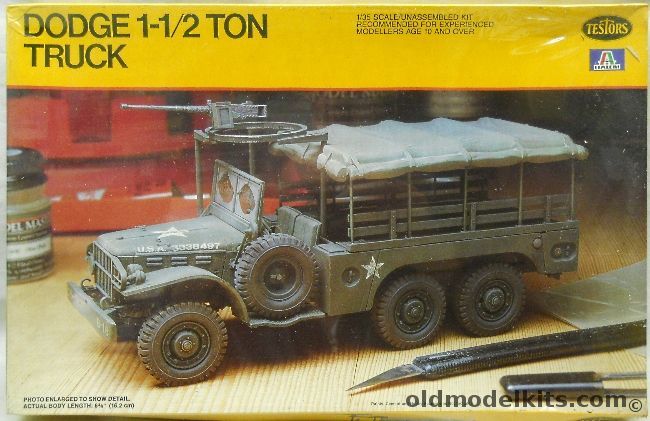 Testors 1/35 Dodge 1 1/2 Ton Personnel Carrier WC-62 - 63 - (ex-Peerless / Max ), 771 plastic model kit