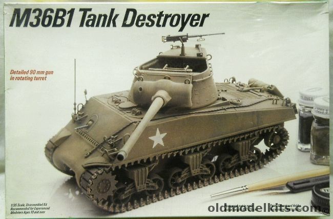 Testors 1/35 M36B1 Tank Destroyer, 794 plastic model kit