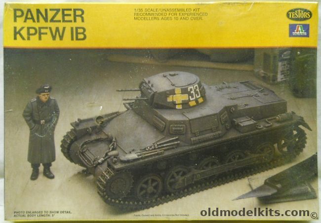 Testors 1/35 Panzer PFW 1B - German or Condor Legion Spanish Civil War, 804 plastic model kit