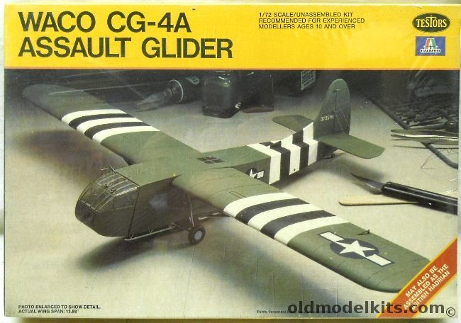 Testors 1/72 Waco CG-4A Assault Glider or British Hadrian - USAAF Normandie Invasion 1944 / USAAF Sicilia 1943 / RAF, 863 plastic model kit