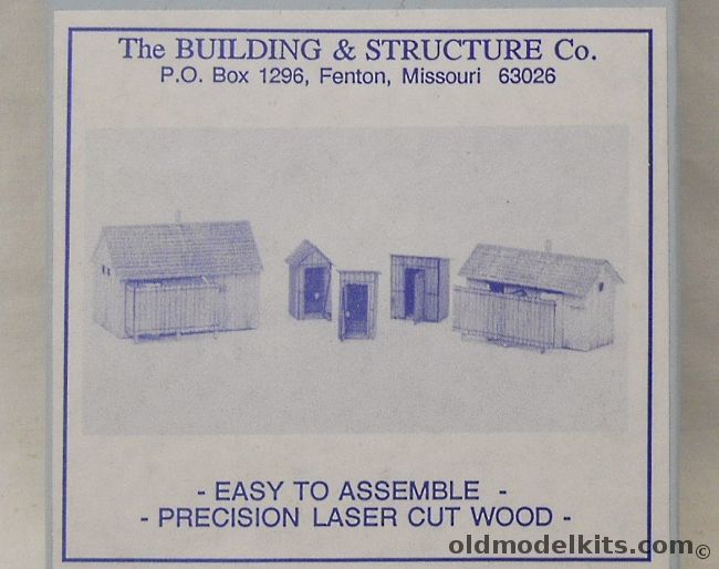 The Building and Structure Co 1/87 Outhouse Collection 5 Different Buildings - HO Scale Craftsman, 2020 plastic model kit