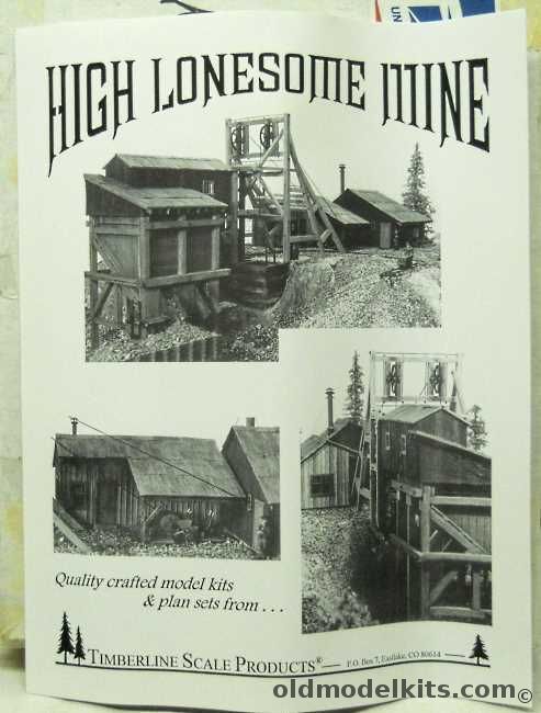 Timberline Scale Products 1/87 High Lonesome Mine - HO Scale Craftsman Model plastic model kit