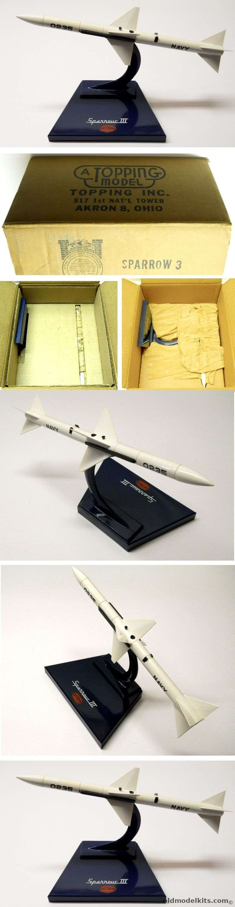 Topping Sparrow 3 Missile - Factory Desktop Model In The Original Topping Box plastic model kit