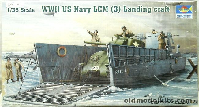 Trumpeter 1/35 LCM (3) Landing Craft US Navy WWII, 00347 plastic model kit