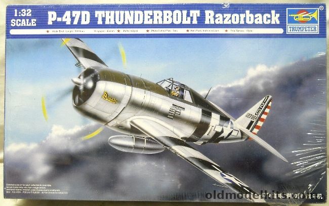 Trumpeter 1/32 Republic P-47D Thunderbolt Razorback, 02262 plastic model kit