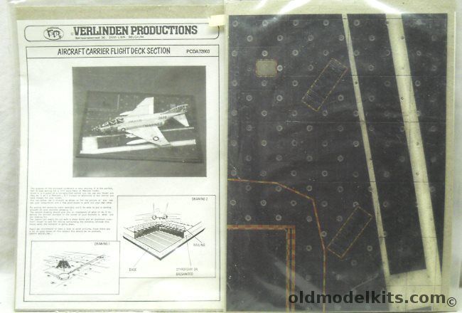 Verlinden 1/72 TWO Aircraft Carrier Flight Deck Sections - Bagged, PCDA72003 plastic model kit