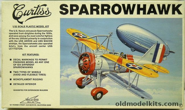 Williams Brothers 1/32 Curtiss F9C Sparrowhawk - Akron or Macon, 32-F9C plastic model kit