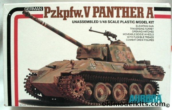 Aurora 1/48 Panzerkampfwagen V Panther A 3rd SS Panzer/116th Panzer/12th SS Panzer, 071 plastic model kit