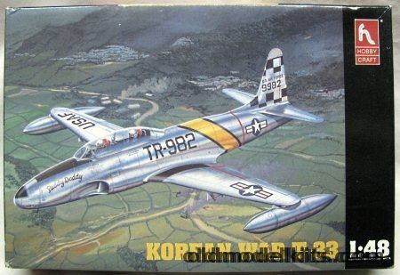 Hobby Craft 1/48 Korean War T-33 - Lockheed Thunderbird (T-Bird) Shooting Star - USAF Korean War - 21st FIS 'We Too' / 51st FIS 'Paddy Daddy', HC1548 plastic model kit