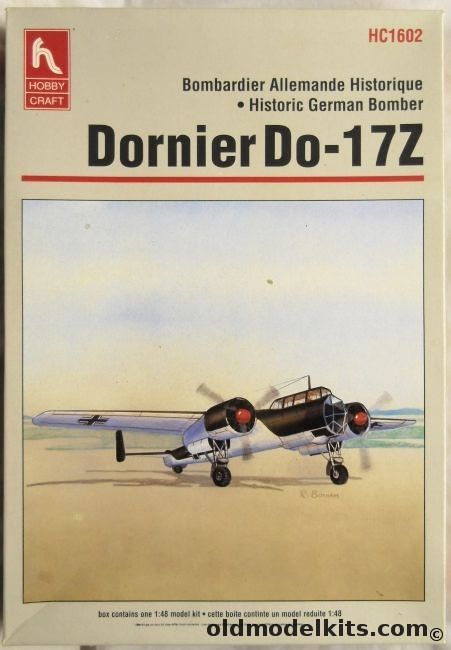 Hobby Craft 1/48 Dornier Do-17Z - Luftwaffe Stab/KG 3 1940 or Finland PLev 46 1943, HC1602 plastic model kit