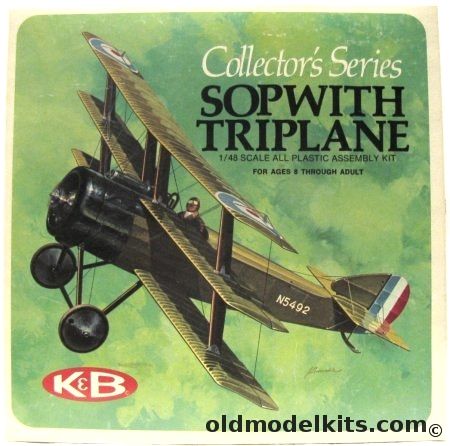 Aurora-KB 1/48 Sopwith Triplane - Collector's Series Issue, 1100-170 plastic model kit