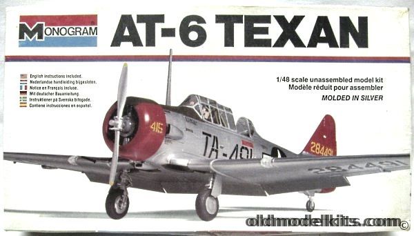 Monogram 1/48 AT-6 Texan - White Box Issue, 5306 plastic model kit