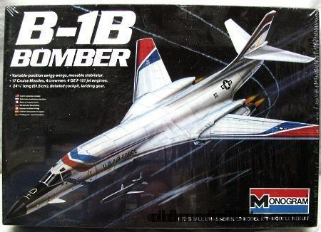 Monogram 1/72 Rockwell B-1B Bomber, 5605 plastic model kit