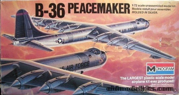 Monogram 1/72 Convair B-36 Peacemaker, 5703 plastic model kit