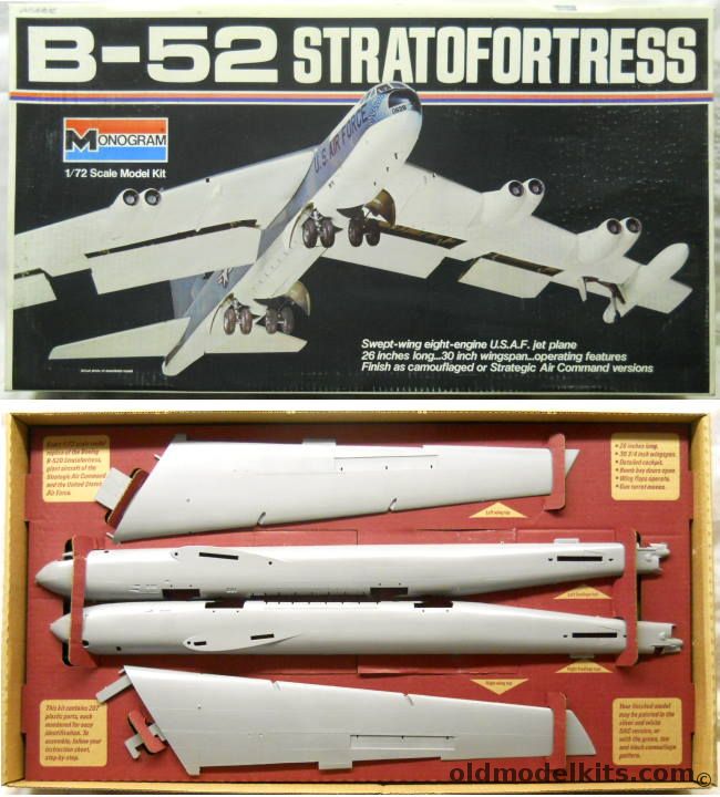 Monogram 1/72 Boeing B-52D Stratofortress, 8292-1000 plastic model kit