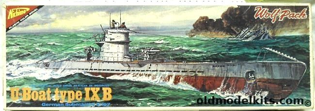 Nichimo 1/200 U-Boat Type IXB - Wolfpack U-107 Submarine Motorized, U-2009 plastic model kit