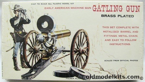 Palmer 1/24 Gatling Gun - Early American Machine Gun, 29-130 plastic model kit