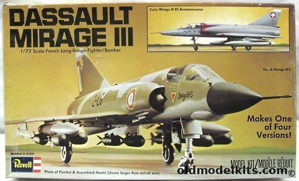 Revell 1/72 Dassault Mirage III - RS / III E / III S / IIIR Swiss or French Air Force, H225 plastic model kit