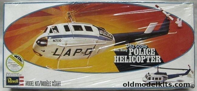 Revell 1/32 Bell Huey Police Helicopter UH-1, H274 plastic model kit