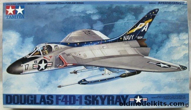 Tamiya 1/48 Douglas F4D-1 Skyray - With Many Aftermarket Parts - (F4D1), 61055 plastic model kit