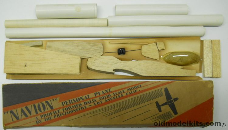 The Precisioneers 1/38 Navion - Deluxe Solid Wood Scale Model plastic model kit
