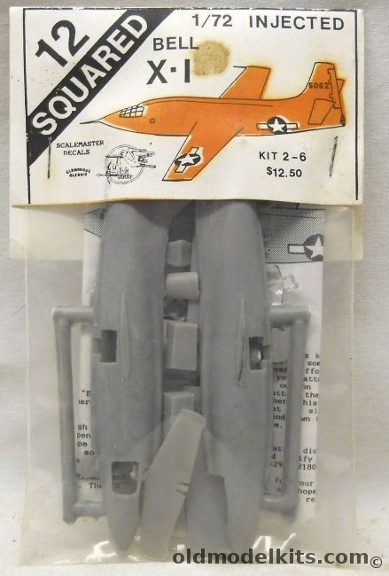 12 Squared 1/72 Bell X-1E - Bagged, 2-6 plastic model kit