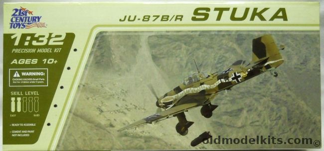 21st Century 1/32 Ju-87 B/R Stuka - 9/StG51 Norrent-Fontes France August 1940 / 5/StG77 Graz-Thalerhof Austria Spring 1941 / Lt Hubert Polz 6/StG 2 Libya August 1941 - (Ju87), 22105 plastic model kit