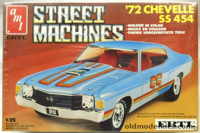 AMT 1/25 1972 Chevrolet Chevelle SS454  - Stock / Race / Street Machine, 6536 plastic model kit