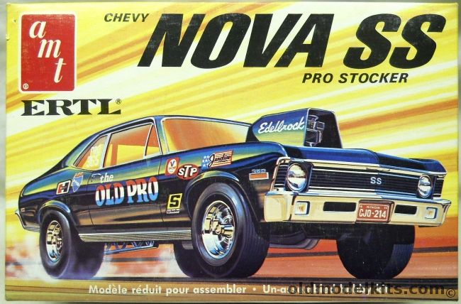 AMT 1/25 Chevrolet Nova SS Pro Stocker 'The Old Pro' or Factory Stock, 6556 plastic model kit