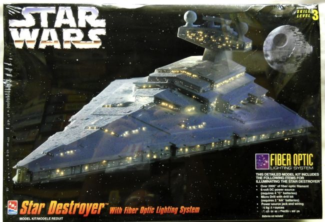 AMT Star Wars Star Destroyer With Fibre Optic Lighting System, 8782 plastic model kit