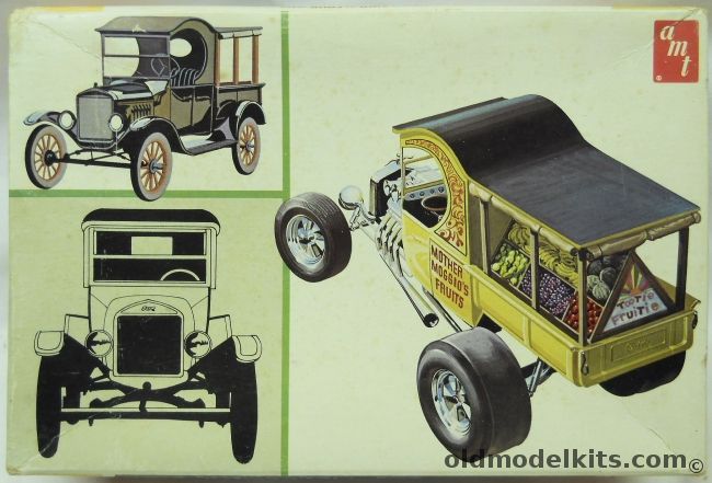 AMT 1/25 1925 Ford Model T Roadster And Fruitwagon - TWO Kits, T329-200 plastic model kit