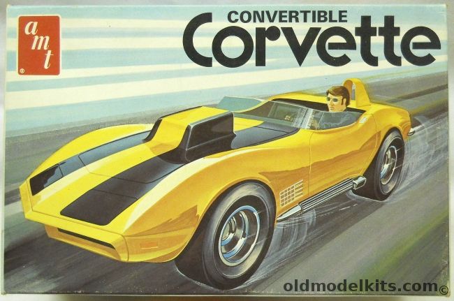 AMT 1/25 1972 Chevrolet Corvette Convertible - 3 in 1 - Stock / Custom / Drag, T366-225 plastic model kit